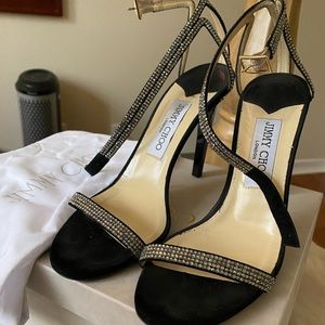 Authentic Jimmy Choo Daisy 100 black suede, s38